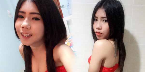 สาวสวยนมโต วัยรุ่นหุ่นเด็ดเสื้อในแดง สวยหุ่นเด็ดนมใหญ่
