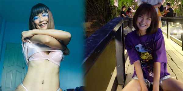 รูปหลุดทางบ้าน สาวทางบ้านถอดเสื้อโชว์นม หัวนมสีชมพู