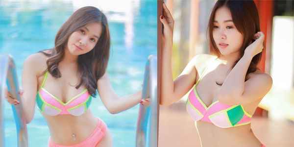 รูปหลุดทางบ้าน ไอดอลสาวใส่ชุดว่ายน้ำโชว์หุ่นสวย สาวไทยโชว์หี หีโหนกนูน