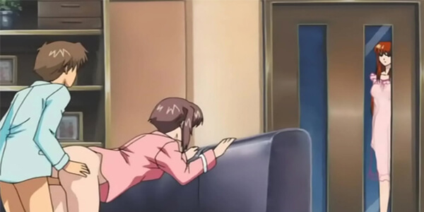 โดจินภาพสี Stepson Fucking His Sister แอบดูพี่น้องเย็ดกัน