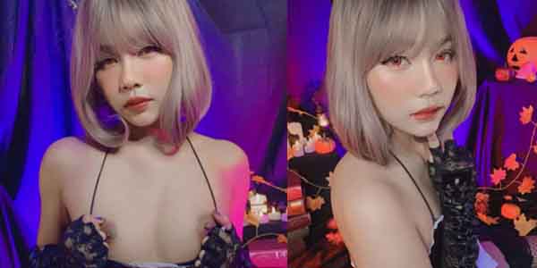 รูปโป๊สาวทางบ้าน สาวคอสเพลย์โชว์นมสวย หุ่นเด็ดตัวเล็กนมใหญ่ตั้งเต้า