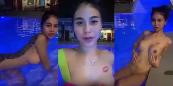 รอยสักน้องออย โอลี่แฟน เล่นเสียวที่สระน้ำพลูวิลล่า แก้ผ้าโชว์ของดี