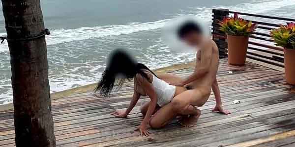 ไลฟ์สดหนังโป้ Ilovesexary ชวนแฟนมาเย็ดเอาท์ดอร์ริมทะเล จัดกันมันส์ ๆ