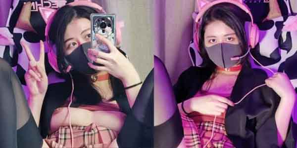 รุปหี สตีมเมอร์สาวเปิดหีสวย ใส่ชุดเซ็กซี่เปิดนมใหญ่โชว์ โหนกหีเนียนไร้ขน