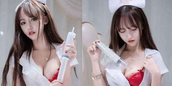 รูปโปี สาวไทยคอสเพลย์พยาบาล เปิดเสื้อโชว์นมใหญ่ล้นมือน่าจับเย็ดมาก